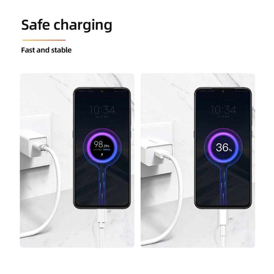 Câble USB-C Xiaomi 6A, vue détaillée