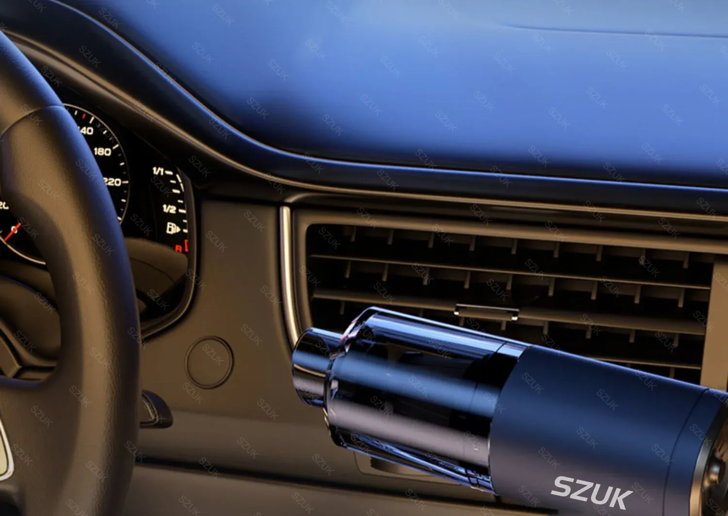 Mini aspirateur de voiture, mise en situation