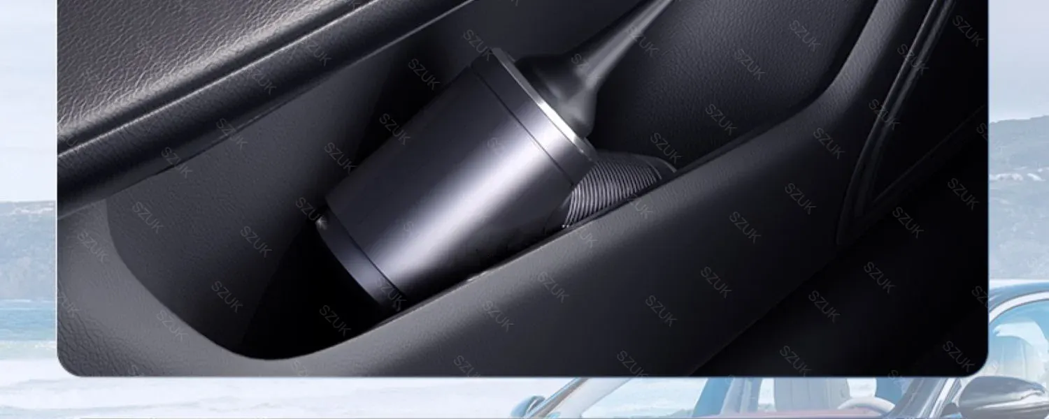 Mini aspirateur de voiture, mise en situation