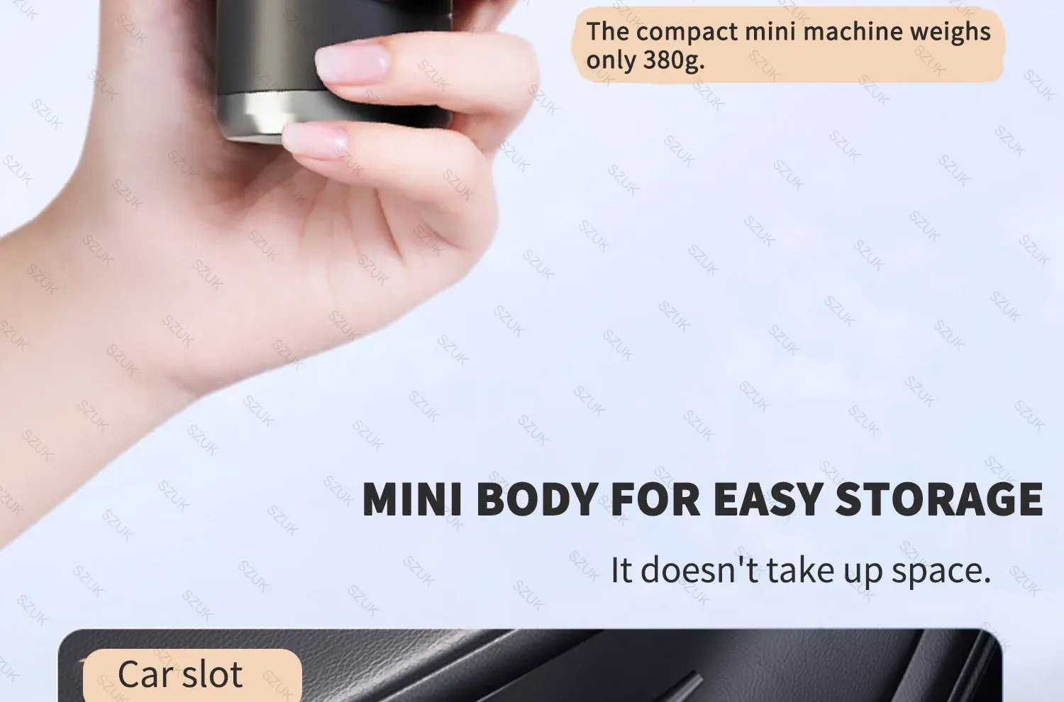 Mini aspirateur de voiture, détail du produit