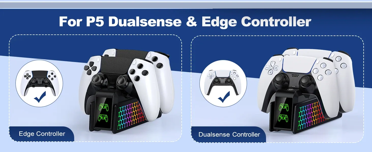 Station de charge DualSense coloris noir, vue détaillée