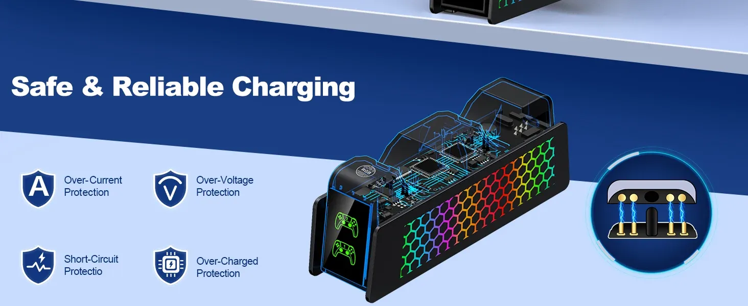 Station de charge DualSense coloris noir, vue latérale