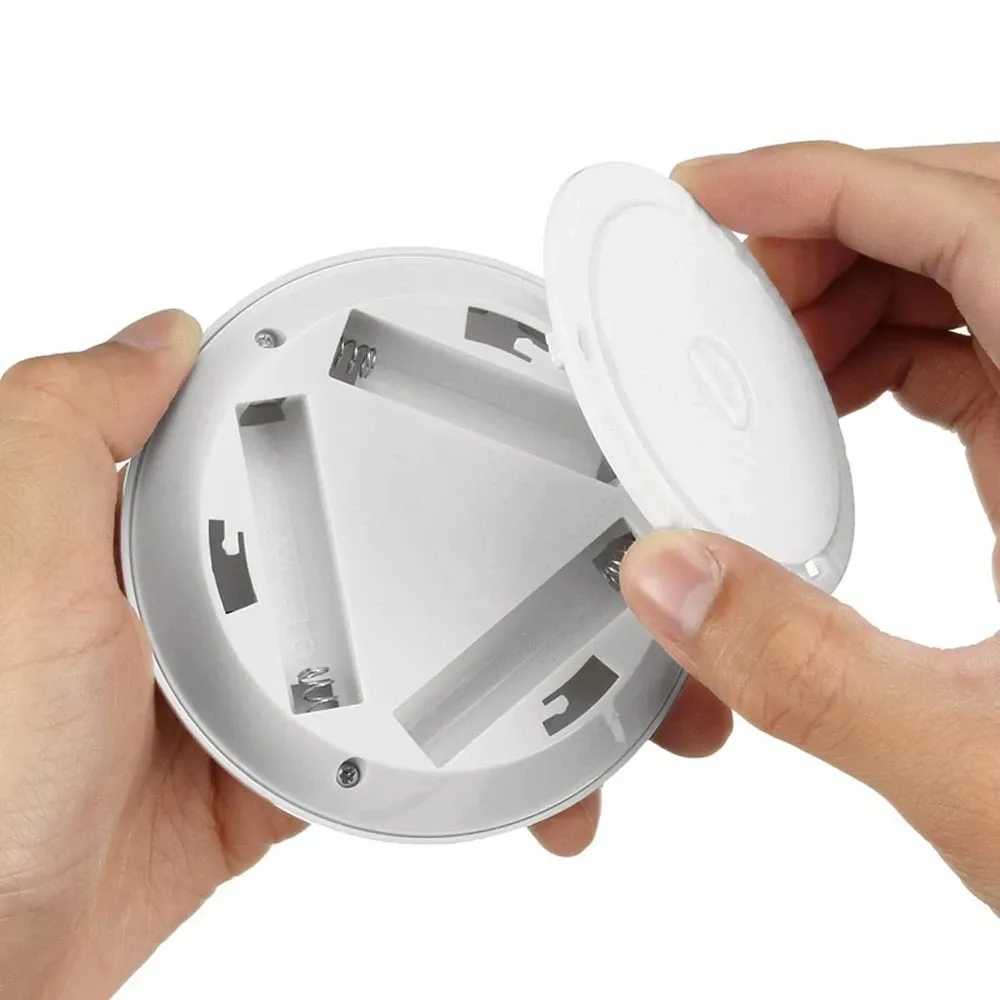 Lampe LED sous-meuble à intensité variable avec télécommande, fonctionnement sur piles, pour placards, armoires et salle de bain, lumière blanche et chaude 4