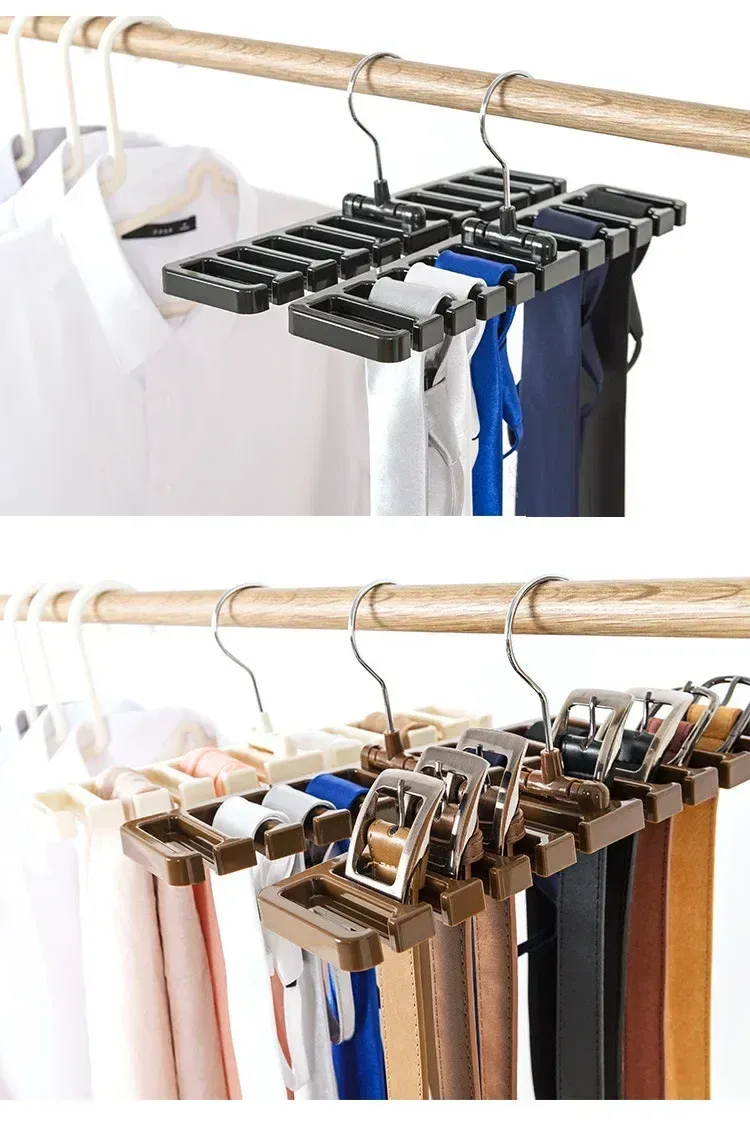 Rangement de cravates dans le dressing