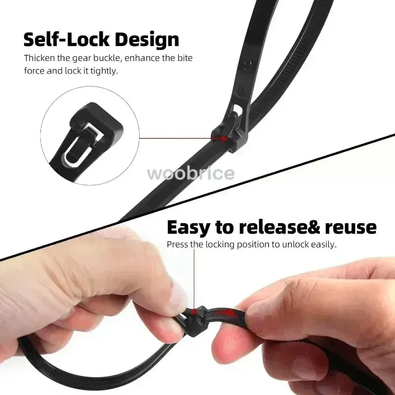 Colliers de serrage en nylon autobloquants, anti-rayures 3