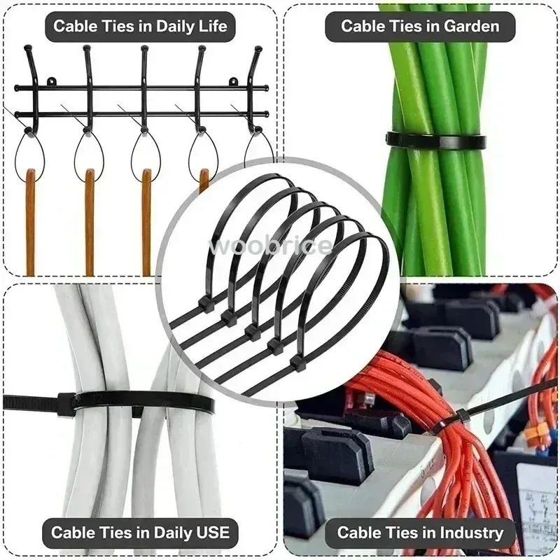 Colliers de serrage en nylon autobloquants, anti-rayures 4