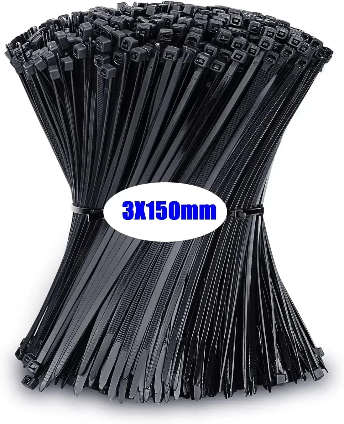 Colliers de serrage en nylon autobloquants, anti-rayures 12