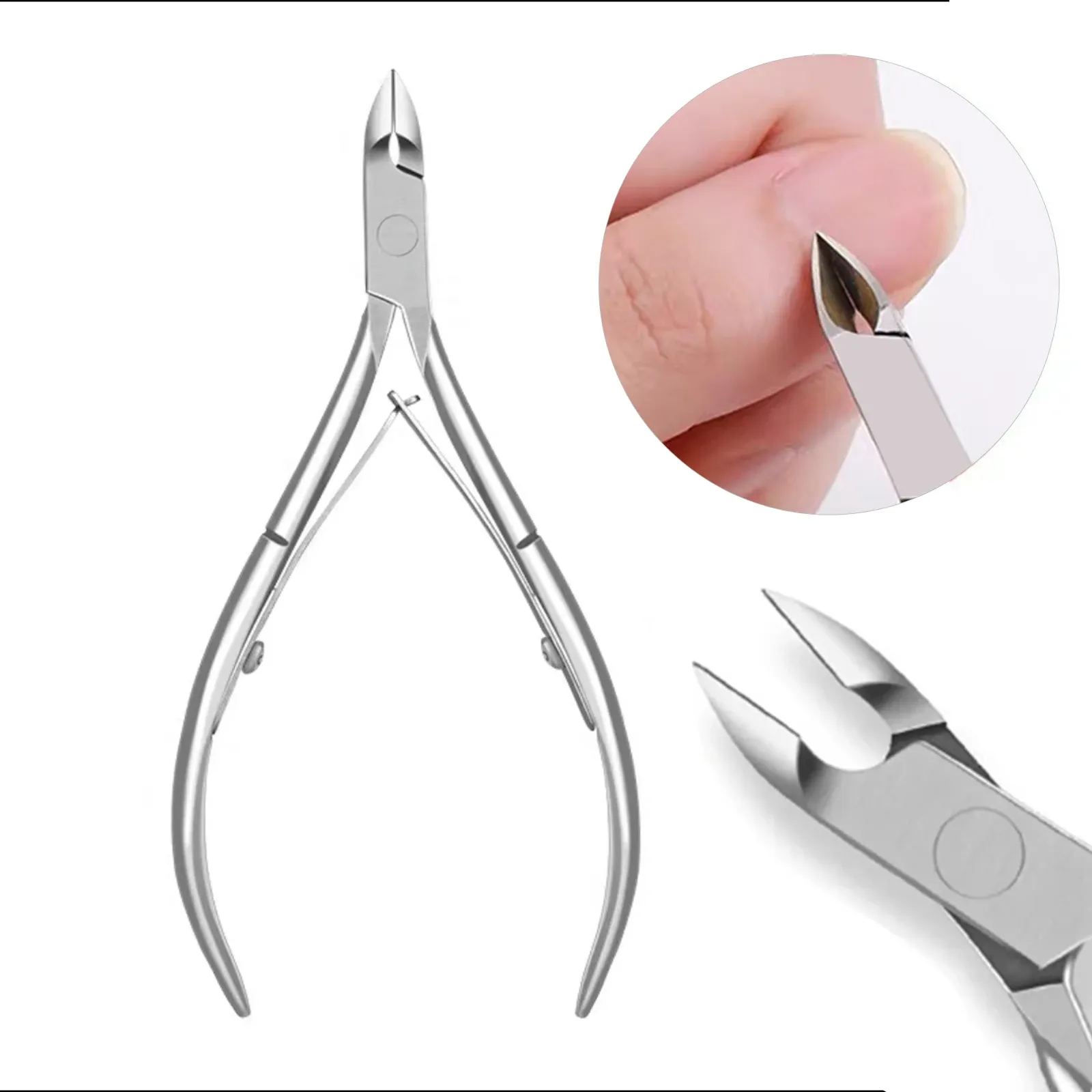 Kit de manucure professionnel Nailpop en acier inoxydable : coupe-ongles, ciseaux, pince à cuticules, pousse-cuticules et outil de soin des ongles 10
