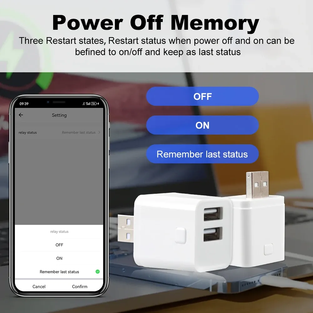 Adaptateur intelligent WiFi/Zigbee 1 à 3 canaux 5 V à port micro USB, compatible Alexa, Google Home et Alice 4