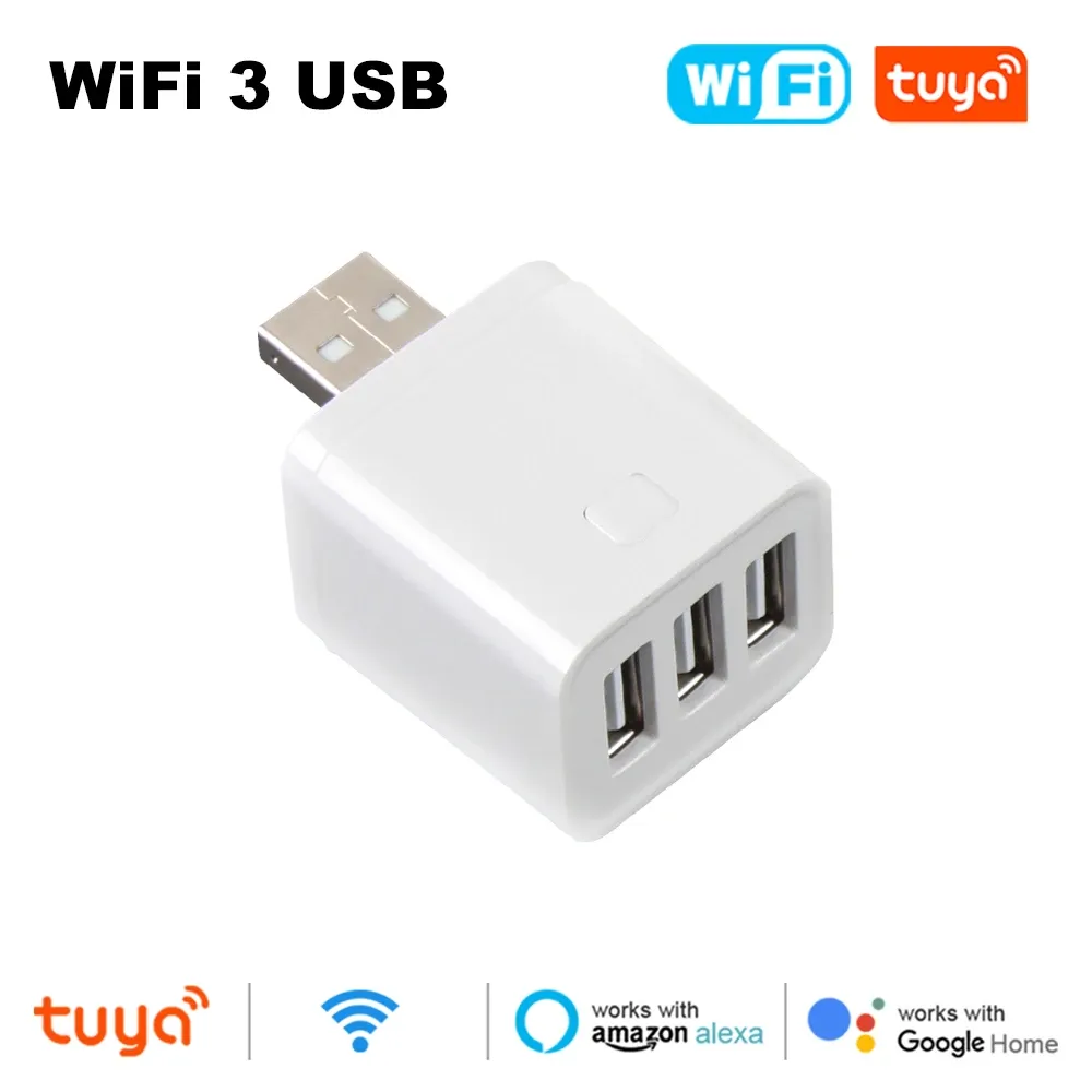 Adaptateur intelligent WiFi/Zigbee 1 à 3 canaux 5 V à port micro USB, compatible Alexa, Google Home et Alice 11