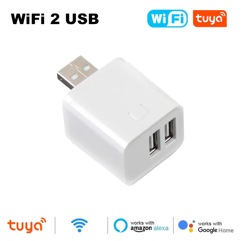 Adaptateur intelligent WiFi/Zigbee 1 à 3 canaux 5 V à port micro USB, compatible Alexa, Google Home et Alice 8