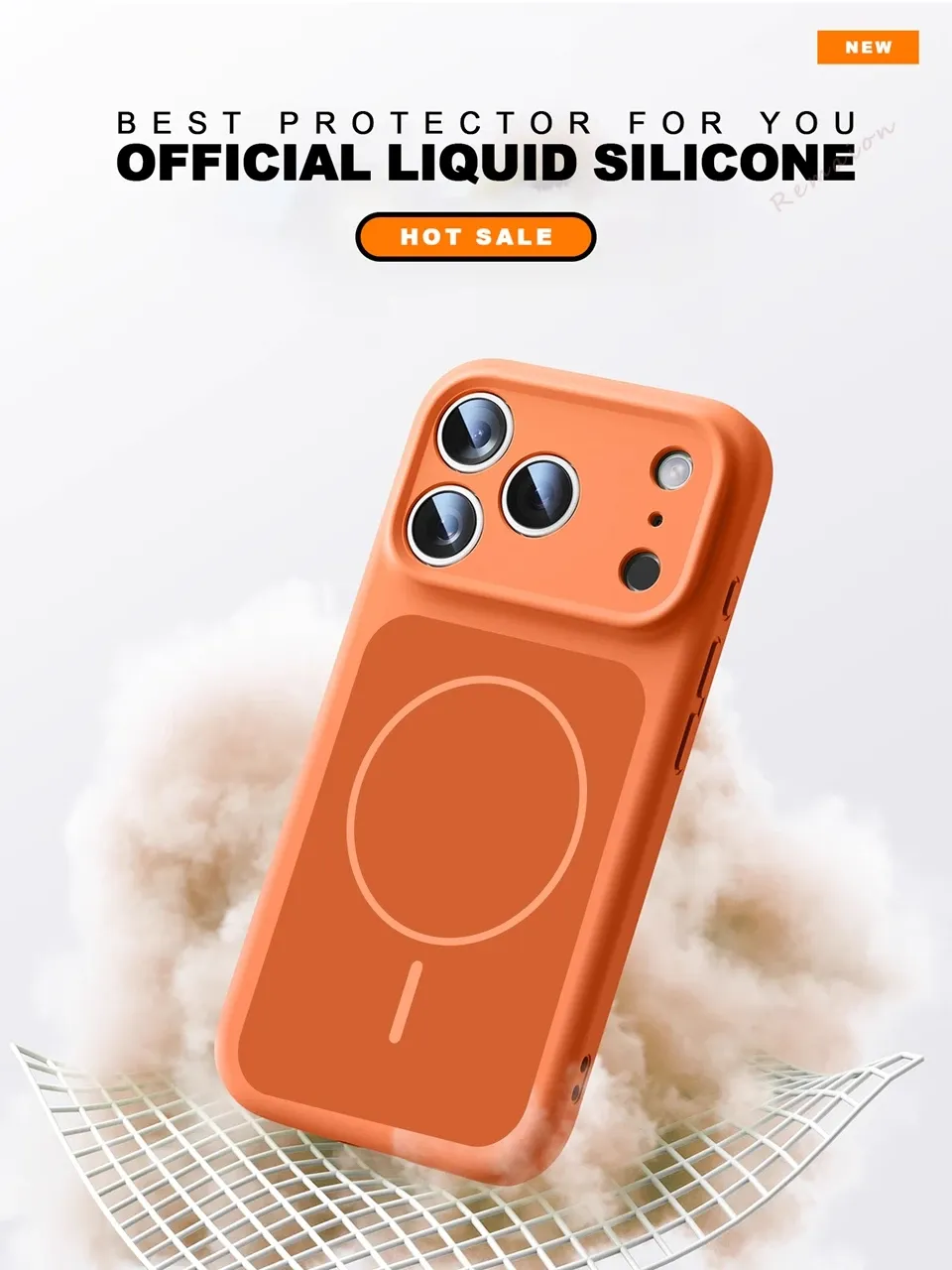 Détail du design de la coque magnétique