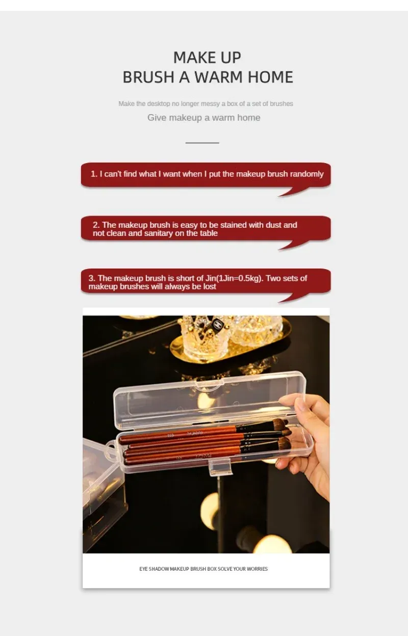 Rangement de pinceaux de maquillage dans l'organisateur