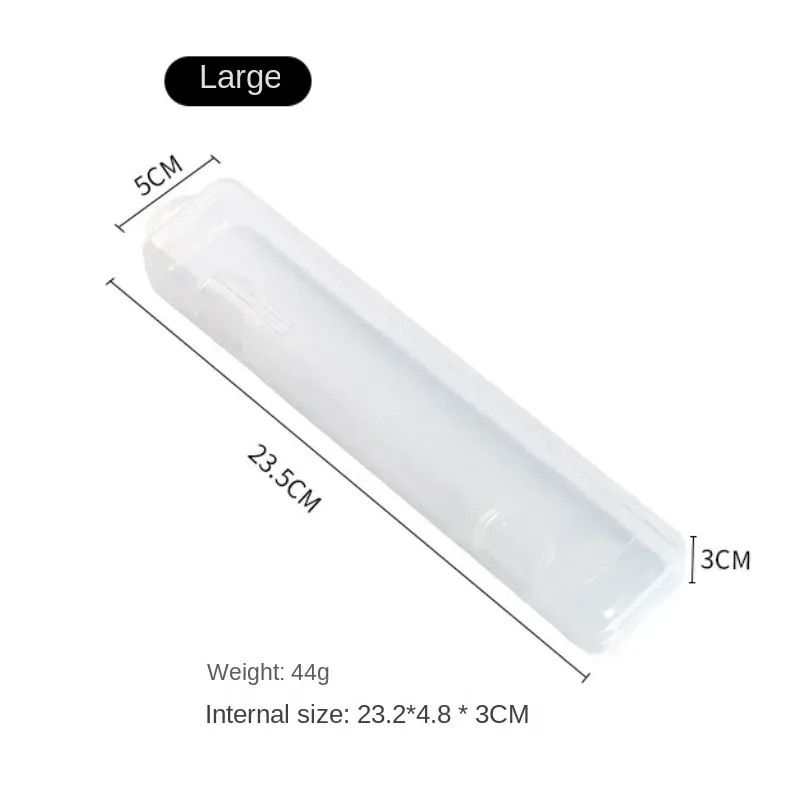 Organisateur portable transparent pour pinceaux de maquillage et crayons à sourcils, avec couvercle 8