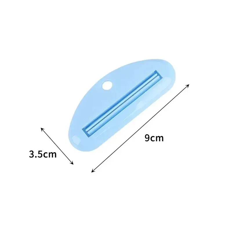 Distributeur de dentifrice en plastique avec clips, support roulant, accessoires de salle de bains 6