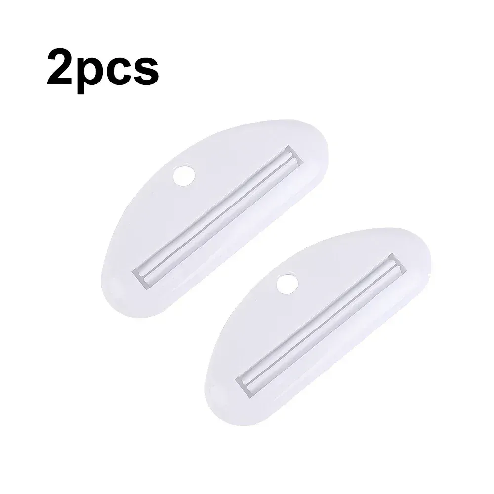 Distributeur de dentifrice en plastique avec clips, support roulant, accessoires de salle de bains 23