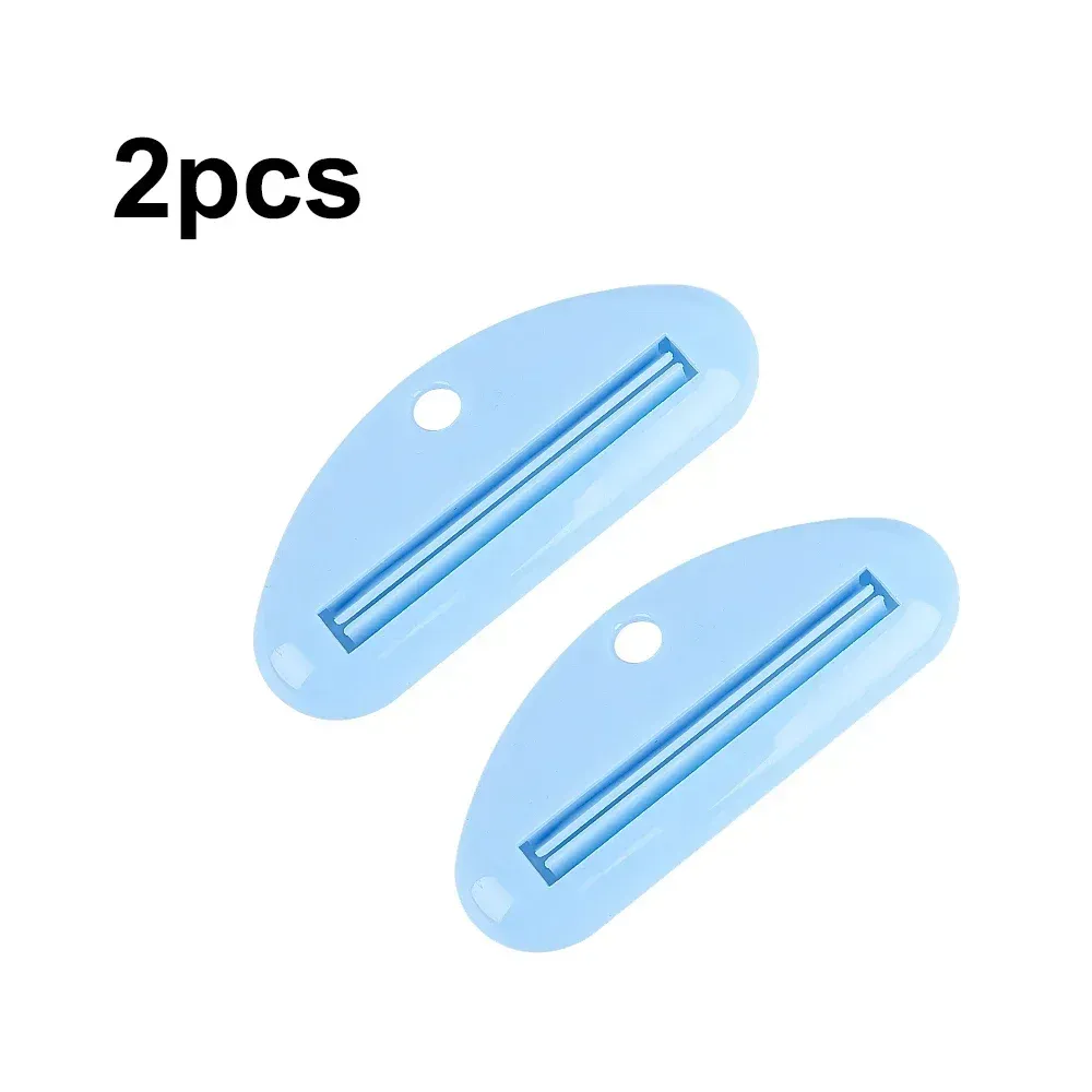 Distributeur de dentifrice en plastique avec clips, support roulant, accessoires de salle de bains 19
