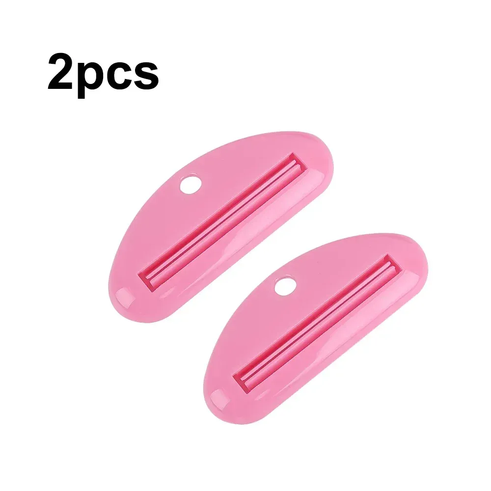 Distributeur de dentifrice en plastique avec clips, support roulant, accessoires de salle de bains 15