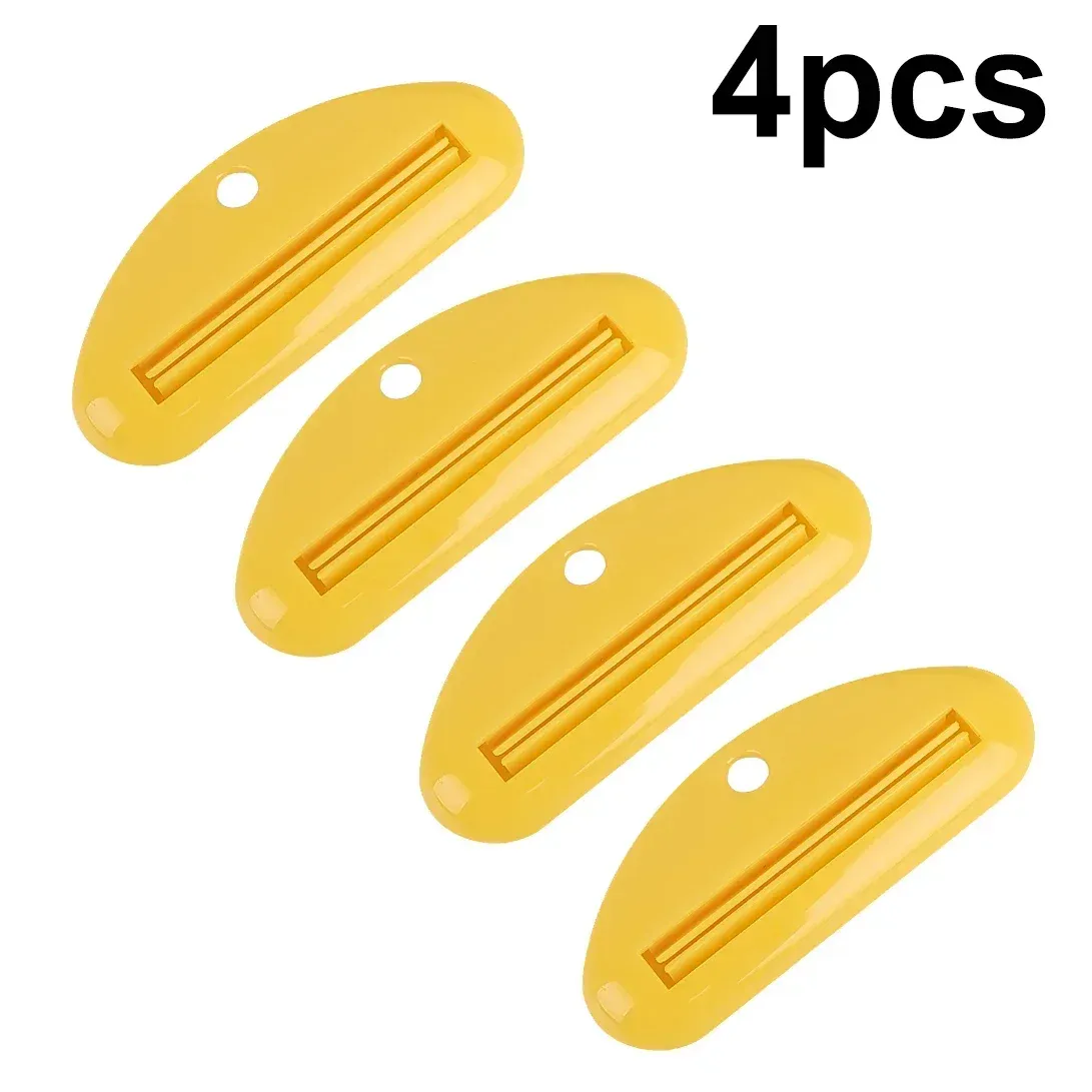 Distributeur de dentifrice en plastique avec clips, support roulant, accessoires de salle de bains 10