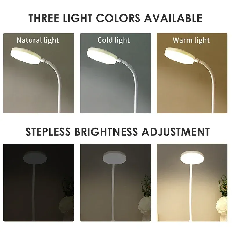 Lampe de bureau LED flexible à variateur tactile