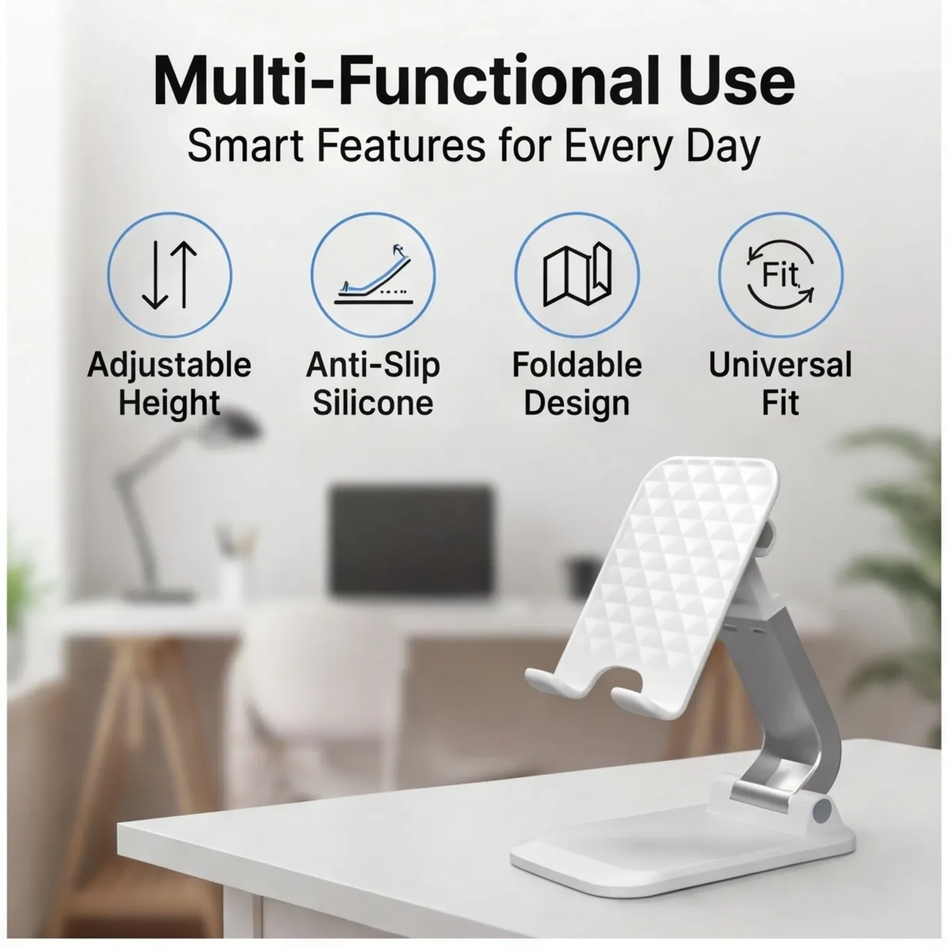 Support de téléphone de bureau, détail du design