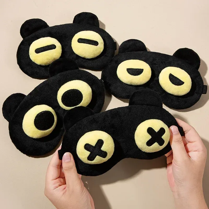 Masque de sommeil mignon pour enfants et étudiants, apaisant et confortable, réduit la fatigue oculaire, chaud et portable