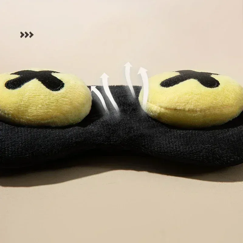 Masque de sommeil mignon pour enfants et étudiants, apaisant et confortable, réduit la fatigue oculaire, chaud et portable 3