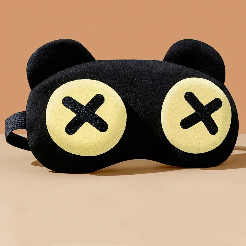 Masque de sommeil mignon pour enfants et étudiants, apaisant et confortable, réduit la fatigue oculaire, chaud et portable 2