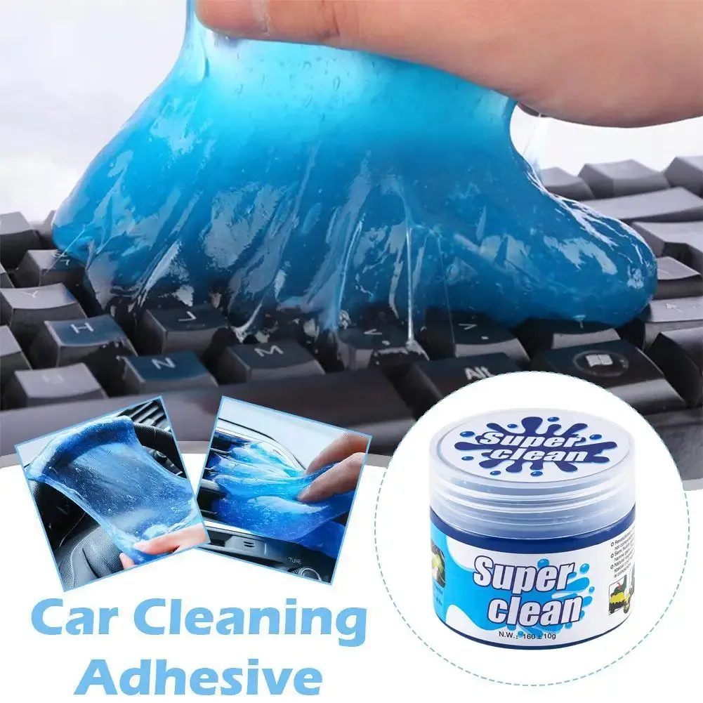 Plumeau en gel souple pour nettoyage automobile : élimine la poussière et la saleté du tableau de bord, des évents et du clavier d'ordinateur portable 3