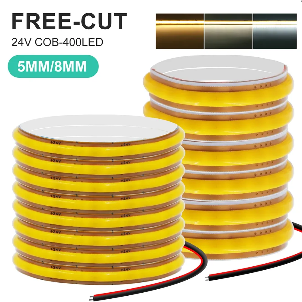 Bande lumineuse LED COB dans un intérieur élégant