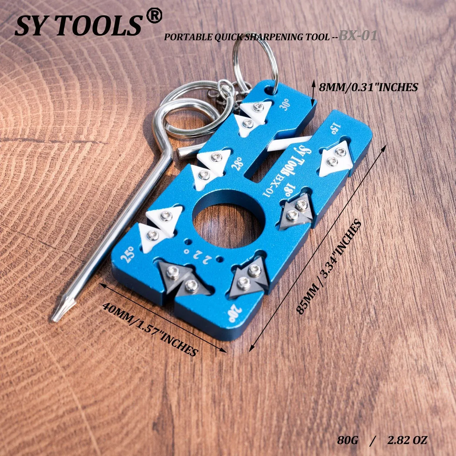 Aiguiseur de couteaux portable Sy Tools, vue d'ensemble