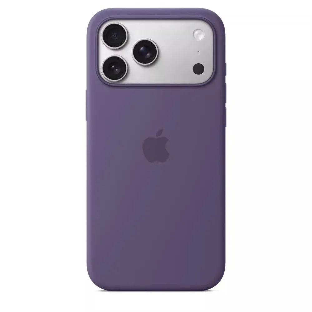 Coque en silicone liquide MagSafe pour iPhone 18 Pro, 18 Pro Max, 17 Pro, 17 Pro Max, compatible charge sans fil, couleur bordeaux magenta 16