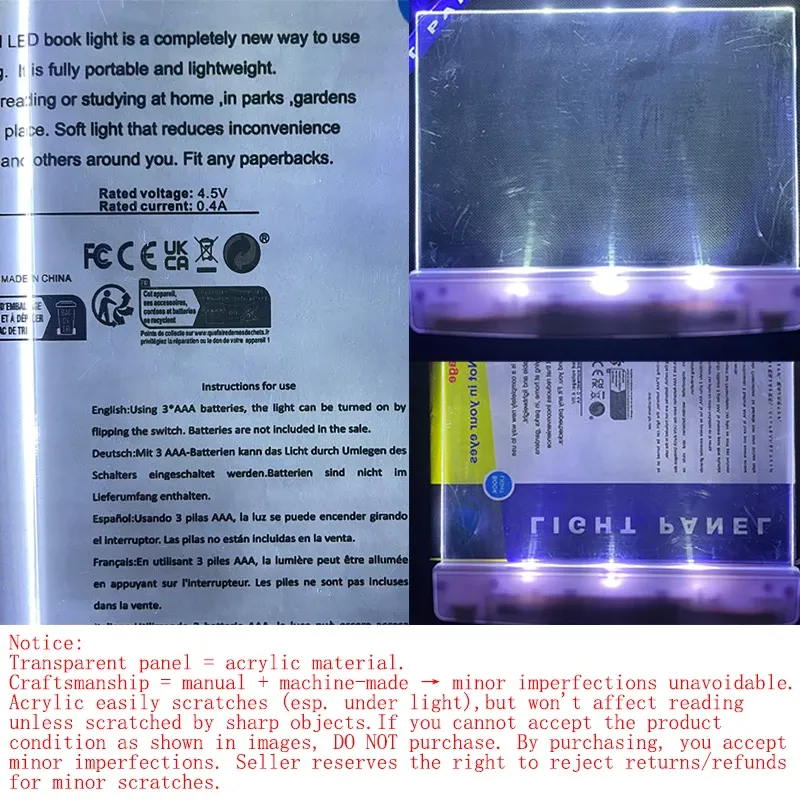 Lampe de lecture LED portable pour le lit, à pince, éclairage pour la lecture, protection des yeux, mini veilleuse de voyage 6