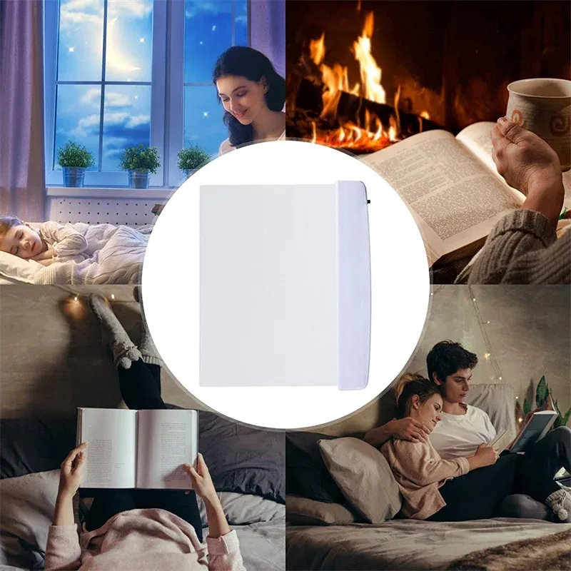 Lampe de livre dans différentes positions