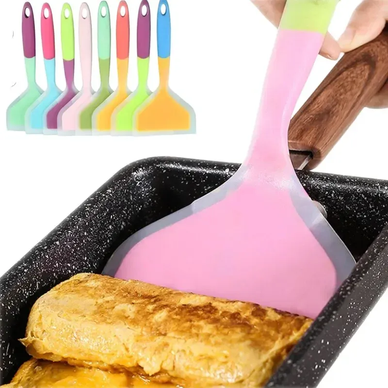 Ustensiles de cuisine en silicone à motif aléatoire : spatule, grattoir et pelle, grand format, 1 pièce 7