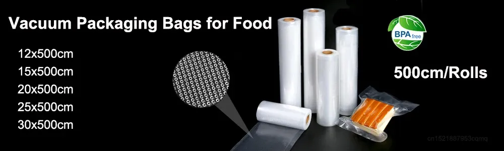 Sacs d'emballage sous vide pour conservation des aliments