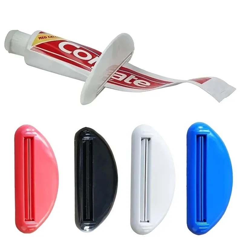 Presse-tube manuel, distributeur de dentifrice multifonction pour nettoyant visage, accessoires de salle de bain - Image 1