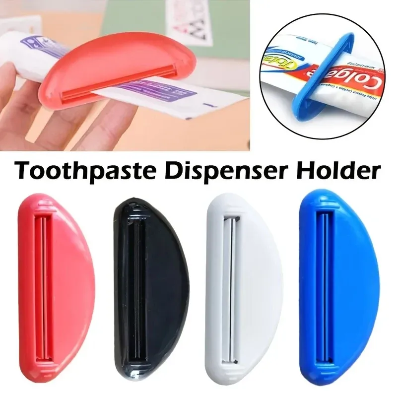 Presse-tube manuel, distributeur de dentifrice multifonction pour nettoyant visage, accessoires de salle de bain 2