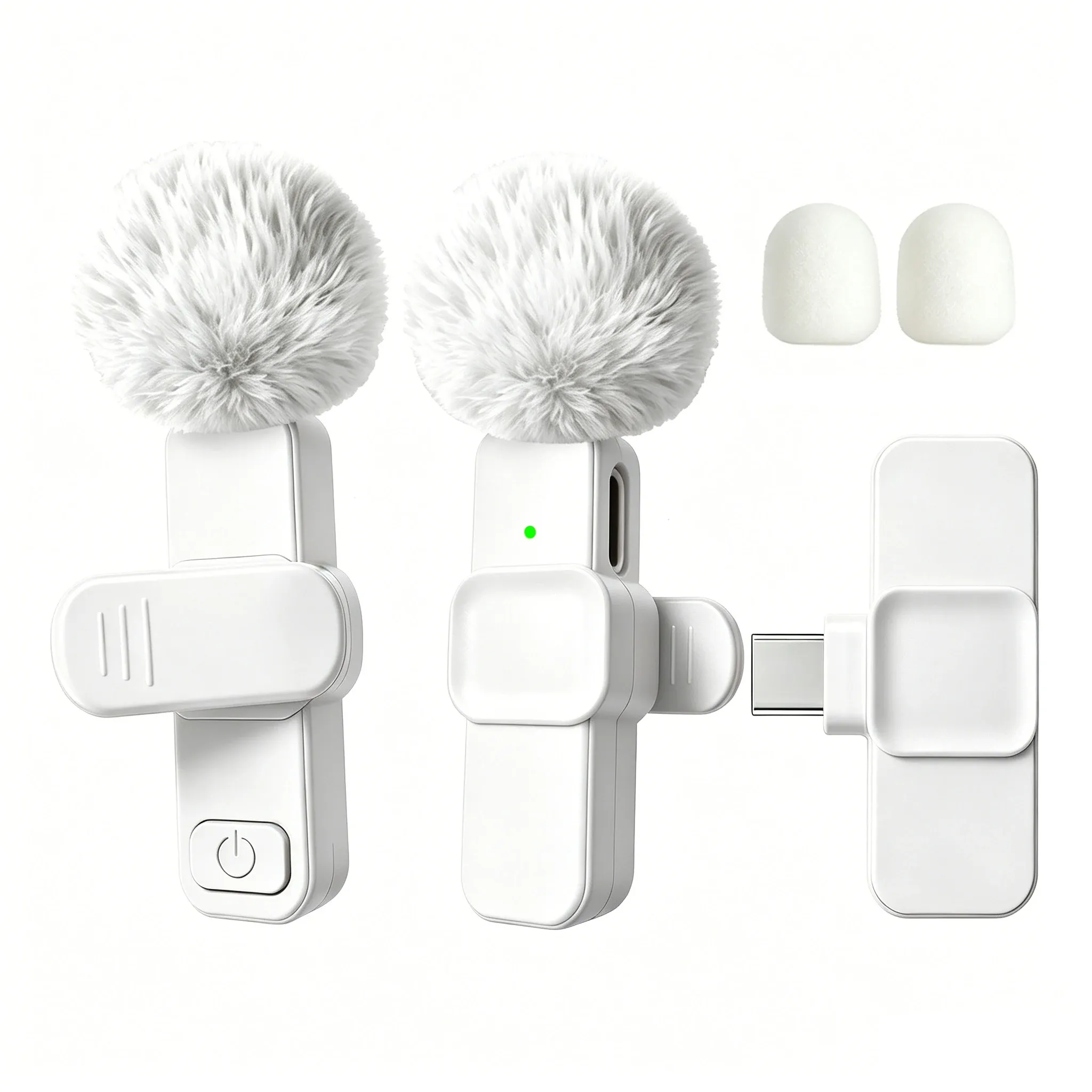 Microphone Lavalier sans Fil USB-C avec Réduction du Bruit et Bonnette Anti-Vent pour Vidéo, Interview, Diffusion en Direct et Vlog 12