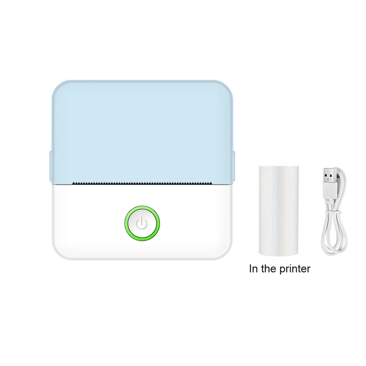 Mini imprimante thermique portable d'étiquettes HD, sans encre, format de poche, Bluetooth 7