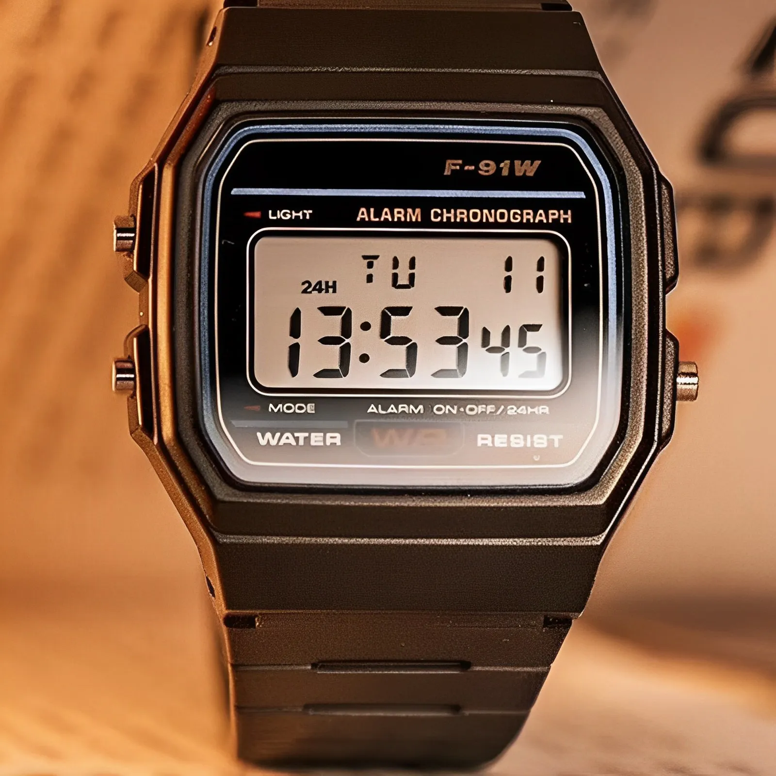 Montre numérique LED, vue d'ensemble