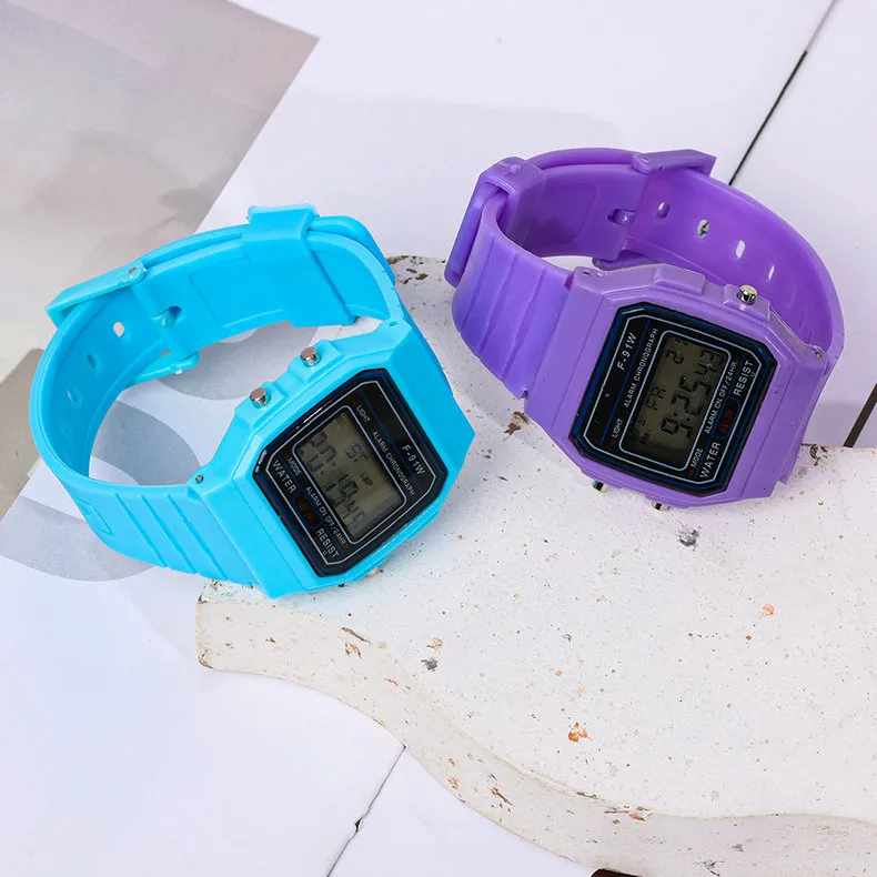 Montre numérique LED, vue rapprochée