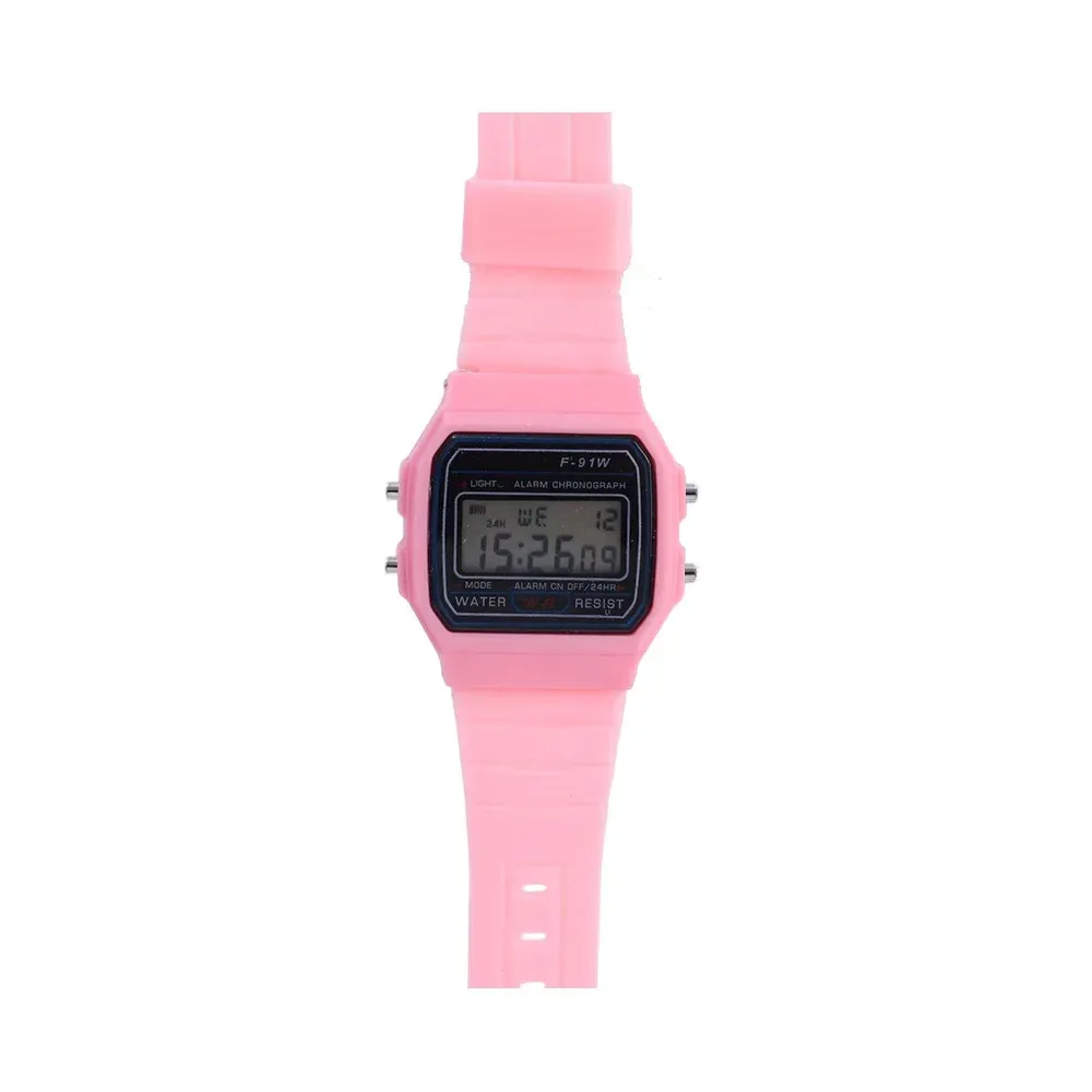 Montre numérique F91W unisexe à LED, montre-bracelet électronique étanche de sport, montre militaire, horloge 12