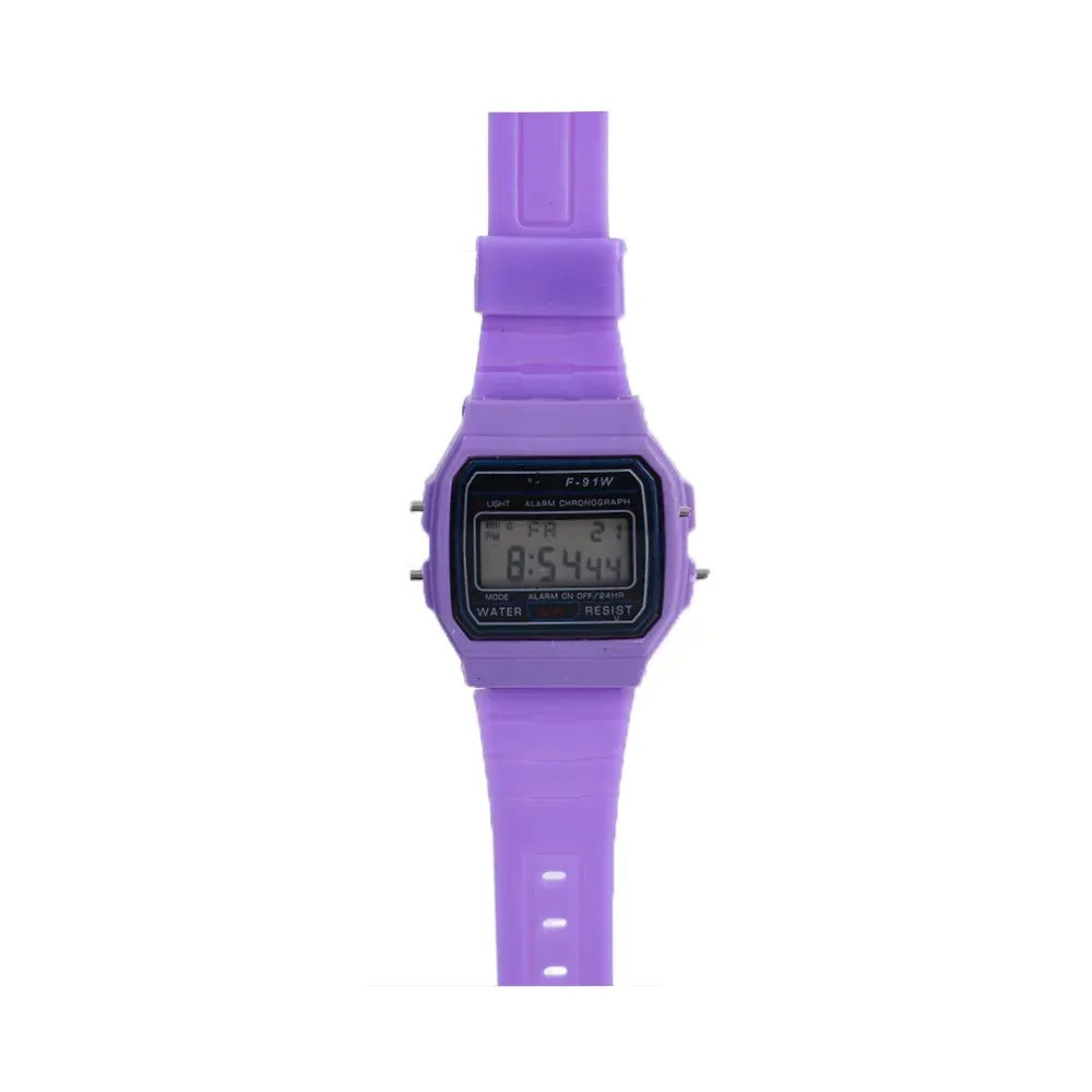 Montre numérique F91W unisexe à LED, montre-bracelet électronique étanche de sport, montre militaire, horloge 8
