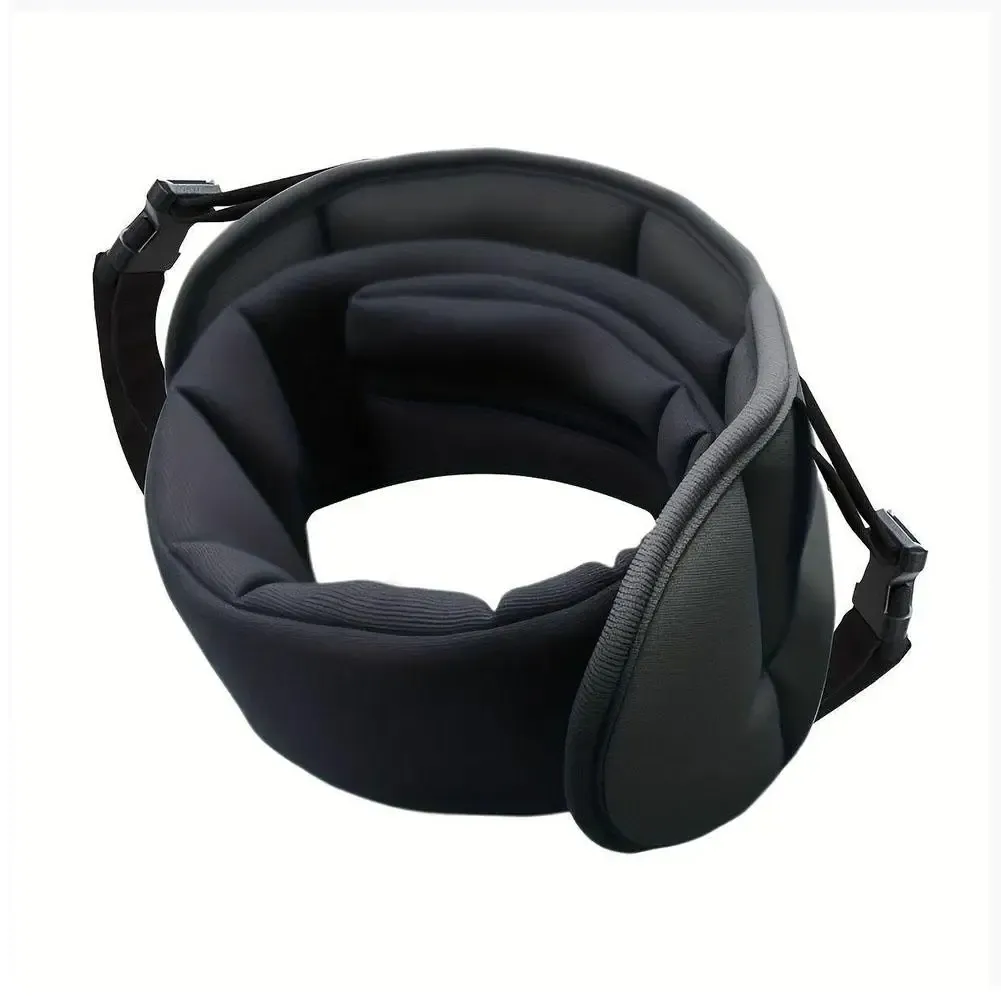 Coussin de voyage 360° pour avion avec masque pour les yeux, oreiller de massage confortable pour le cou et le sommeil 7