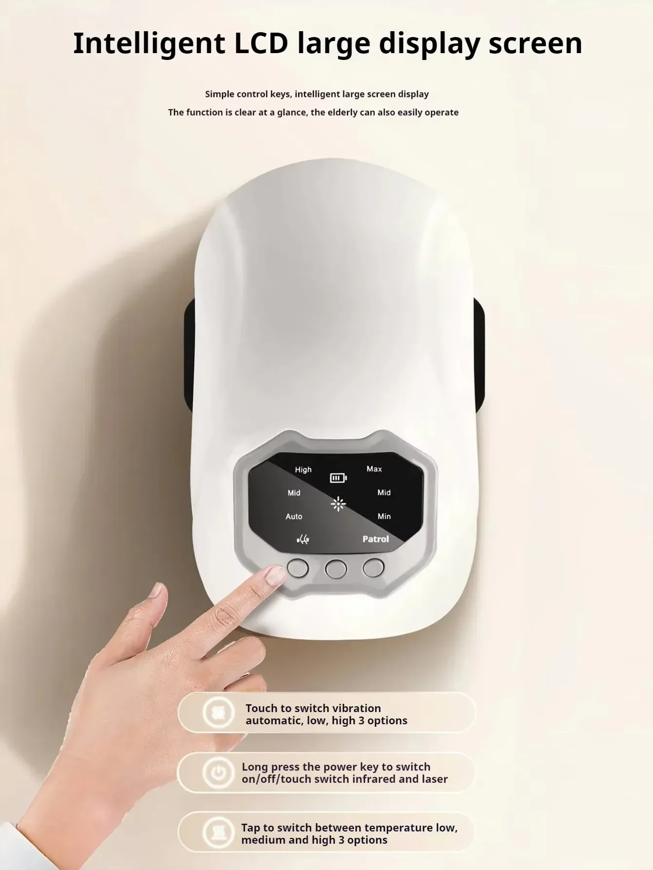 Masseur de genou intelligent, thérapie lumineuse