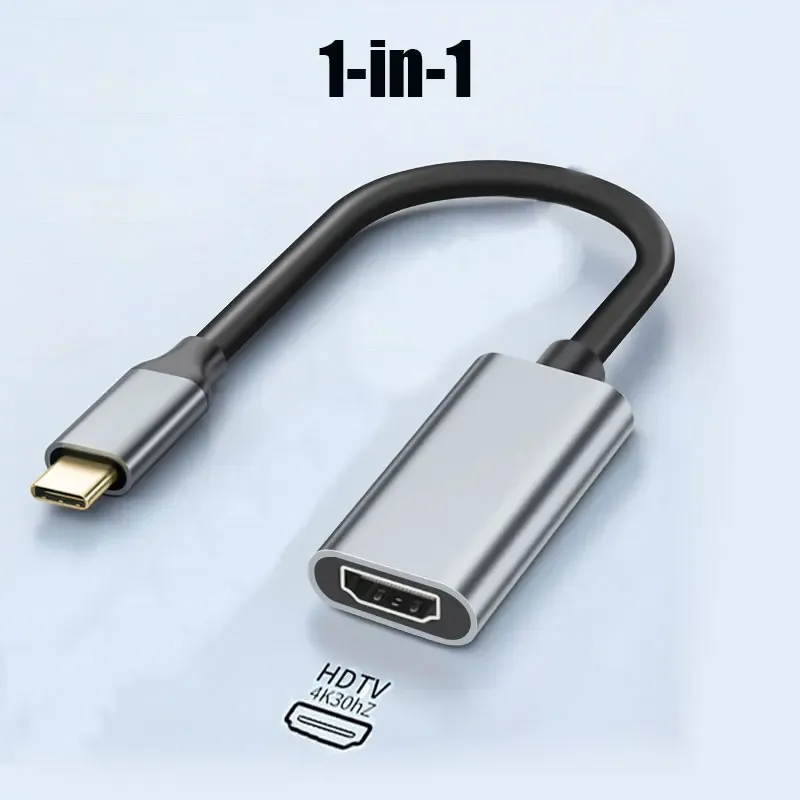 Hub USB-C 6/5/4/3 ports vers HDMI 4K, compatible USB 3.0/2.0, HUB 4K 30 Hz PD, station d'accueil à charge rapide pour MacBook, iPad et Samsung 11
