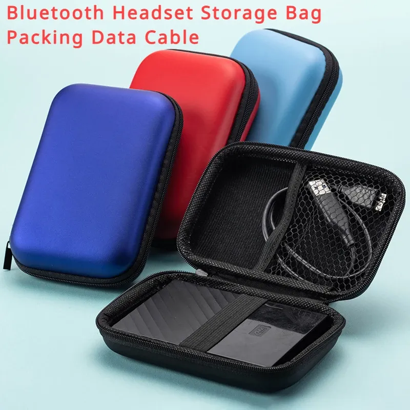 Cube organisateur portable pour câbles de données, pochette de rangement pour cartes et étui étanche pour téléphone compatible sauna, idéal pour le voyage 3