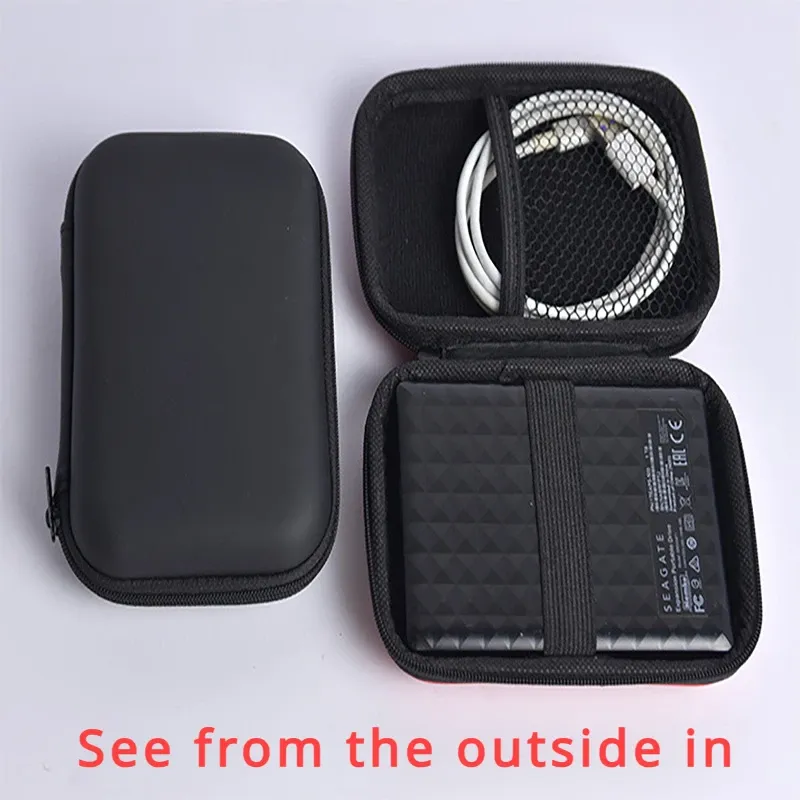 Cube organisateur portable pour câbles de données, pochette de rangement pour cartes et étui étanche pour téléphone compatible sauna, idéal pour le voyage 4