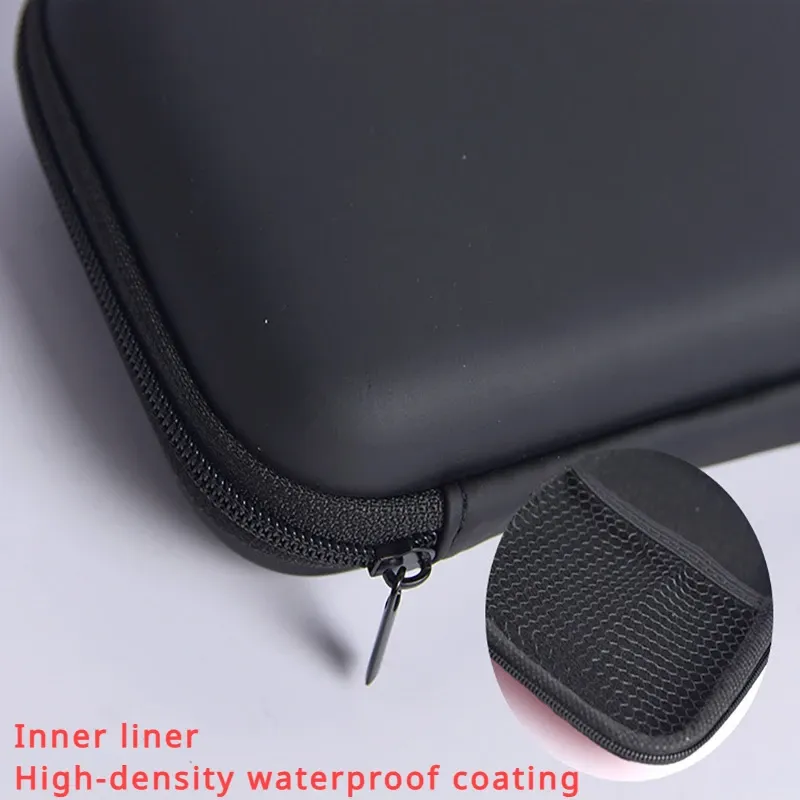 Cube organisateur portable pour câbles de données, pochette de rangement pour cartes et étui étanche pour téléphone compatible sauna, idéal pour le voyage 5